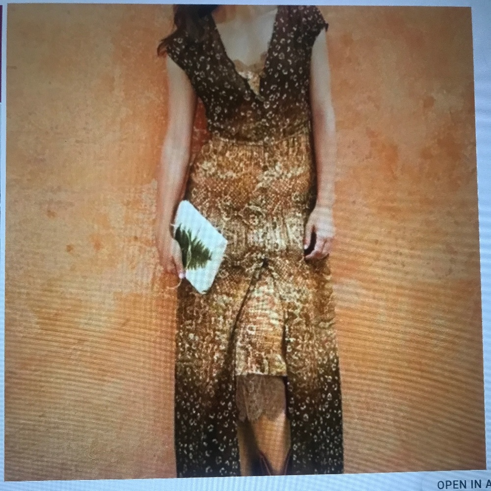 Soft Surroundings Brown Maxi Dress